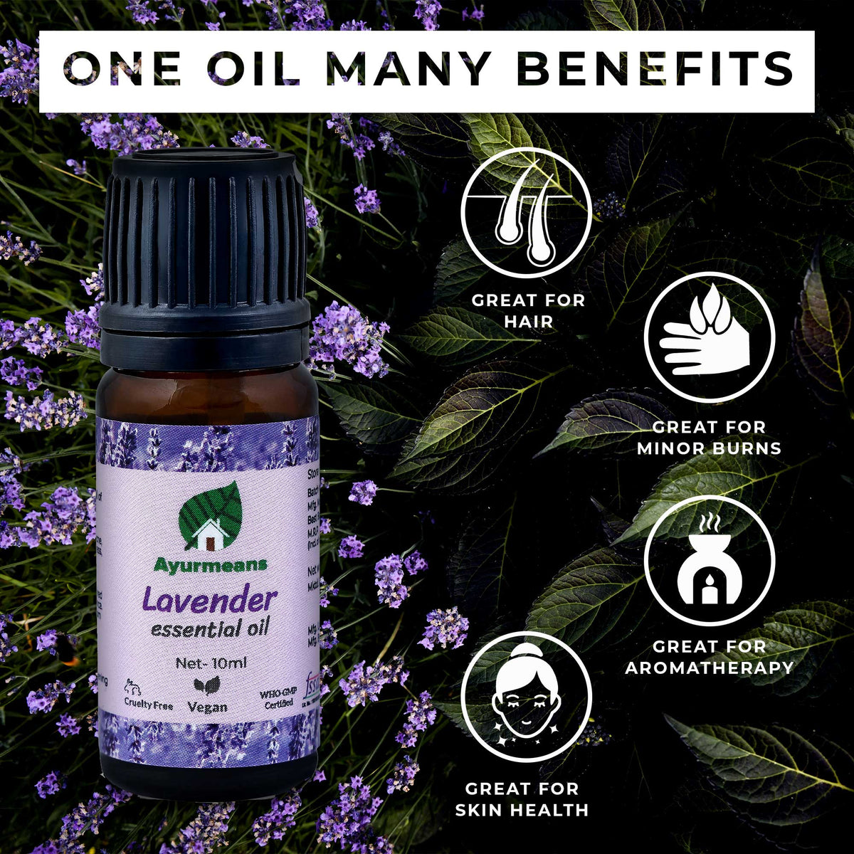 Lavender 100% Pure Essential Oil - Organic — Lunamy